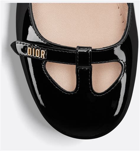 dior baby-d ballet pump in black patent calfskin|Aime Dior Pump Black Patent Calfskin.